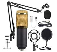 Zqxnt Professional Studio Condenser Microphone Anti-wind Foam Cap Mic Clear Plosive-free Vocal Performance Microphone For Computer