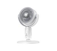 Zqxnt Rechargeable Standing Desk Fan With Timer Function Height Adjustable Quiet Operations 5 Speed Oscillations For Home Office Portable Floor Standing Fan For Dorm Room