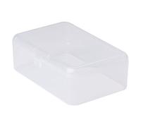 Zqxnt Rectangular Clear Transparent Storage Box Collection Container Organizer Storage Box Bottle Spray Organizer Basket Rack Tank Container Airtight Glass Dispenser Seal Food
