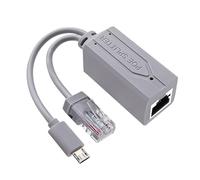 Zqxnt Reliability USB Splitter Converter For Seamlessly 48V To 5V Power Transfer In USB Enableds Gadgets 10/100Mbps Active PoE Splitter