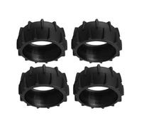 Zqxnt Set Of 4 Rubber Pulley 100x40mm Replacement Lawns Robot Wheel Texture For Automated Lawns Care Systems