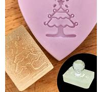 Zqxnt Soap Making Acrylic Stamps Christmas Series Transparent Seal Stamp Festival Theme Handmade Soaps Chapter Clear Embossing Stamps For Clay Card