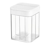 Zqxnt Transparency Slide Access Condiment Organiser Multi Section Kitchen Storage Box Countertop Seasoning Dispenser Space Saving Spices Holder