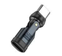Zqxnt USB C Adapter PD240W Fast Charging Connectors 480Mbps Highly Speed Data Transmission Compactly Space Saving Design USB C Rotatable Fast Charging Adapter
