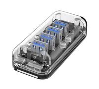 Zqxnt USB3.0 Adapter 5Gbps USB Splitter Double Power Supply For Laptop And Desktop USB Adapter With Fast Data Transfer USB Hub For PC