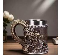ZQXYXFUS 3 D Monster Beer Mug, Desktop Decoration Sculpture, Novelty Coffee Mugs, Celebrate The King of Monsters in Style and Charm of This Monsters Legend, Home Resin Crafts(Bronze)