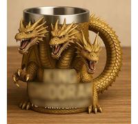 ZQXYXFUS 3 D Monster Mug, Desktop Decoration Sculpture, Novelty Coffee Mugs, Celebrate The King of Monsters in Style and Charm of This Monsters Legend, Home Resin Crafts(B)