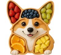 ZQXYXFUS Art Statue - Decorative Bulldog Shaped Cheese Board, Dog Face Charcuterie Platter for Serving Meats, Housewarming, Birthday, Holiday Gathering(A)