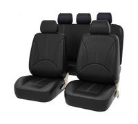 ZQYCD Car Seat Cover Sets for Toyota Yaris Hybrid 2020-2024, Front Rear Seat Protectors Leather Waterproof Non-Slip Breathable Cushion Covers Accessorie,A/Black