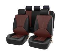 ZQYCD Car Seat Cover Sets for Toyota Yaris Hybrid 2020-2024, Front Rear Seat Protectors Leather Waterproof Non-Slip Breathable Cushion Covers Accessorie,D/Black Coffee