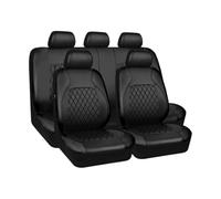 ZQYCD Car Seat Covers for Ford Ranger T6 Wildtrak 2016-2018 Complet Housses de Siège Voiture, 9pcs Set Leather Car Seat Cushion Protectors Waterproof Antifouling Easy to Fit Interior Accessories