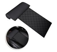 ZQYCD Car Seat Cushion for Dacia Jogger 2018-2021, Leg Rest Extended Leather Cushion with Comfort Leg Support Pillow Knee Support Cushion Accessories,A/Black