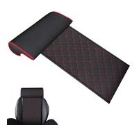 ZQYCD Car Seat Cushion for Jeep Gladiator 2022 2023 2024, Leg Rest Extended Leather Cushion with Comfort Leg Support Pillow Knee Support Cushion Accessories,B/Black and Red