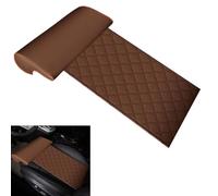 ZQYCD Car Seat Cushion for Mercedes GLA X156 2014-2020, Leg Rest Extended Leather Cushion with Comfort Leg Support Pillow Knee Support Cushion Accessories,C/Brown