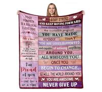ZQYMM Sobriety Gifts Blanket, Sober Gifts for Women, Inspirational Gifts for Her, Addiction Recovery Gifts, Personality Encouragement Gift Throw Blankets, Best Sobriety Gifts