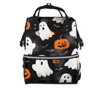 ZQYTGFDC Dancing Ghost Canvas bag with large capacity and multiple pockets, suitable for mother, baby and travel