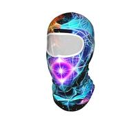 ZQYTGFDC Eight Dimensional Space White UV Protection Balaclava 4-Way Stretch Breathable Ski Mask for Motorcycle Cycling Winter Outdoor