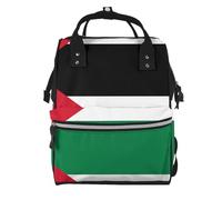ZQYTGFDC Flag of the State of Palestine Canvas bag with large capacity and multiple pockets, suitable for mother, baby and travel