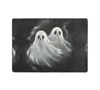 ZQYTGFDC Floating Ghost Large Plush Rug 80 * 58 Inches - Super Soft Non-Slip Flannel Floor Mat for Bedroom, Living Room, Nursery, Washable Shaggy with Rubber Backing