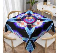 ZQYTGFDC Four Dimensional Space60 x60 Square Tablecloth 137 * 137cm - Decorative Wipeable Table Cover with, Table, Kitchen & Party Decor