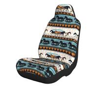 ZQYTGFDC Horse Stripes Pattern 2 PCS car protective cover, Quick Setup Universal Fit for Car SUV Trucks