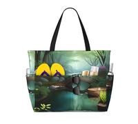 ZQYTGFDC Little Bridge in the East Water-repellent honeycomb mesh travel bag, multi-pocket large capacity, practical and durable