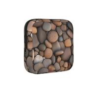 ZQYTGFDC Pebbles in the Beach Feminine Hygiene Pouch, 6 10 Pads Capacity, Small Organizer for Purse Handbag Suitcase, Gift for Girls Women