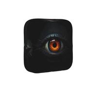 ZQYTGFDC Pure Black Background Devil's Eye Feminine Hygiene Pouch, 6 10 Pads Capacity, Small Organizer for Purse Handbag Suitcase, Gift for Girls Women