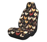 ZQYTGFDC Solid low-color spotted chicken 2 PCS car protective cover, Quick Setup Universal Fit for Car SUV Trucks