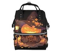 ZQYTGFDC Spoof Pumpkin Multifunctional Nappy Backpack - Large Capacity Diaper Bag with Mums & Dads, Travel & Everyday Use