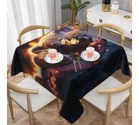 ZQYTGFDC The Koala Family60 x60 Square Tablecloth 137 * 137cm - Decorative Wipeable Table Cover with, Table, Kitchen & Party Decor
