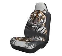 ZQYTGFDC Tiger at rest 2 PCS car protective cover, Quick Setup Universal Fit for Car SUV Trucks