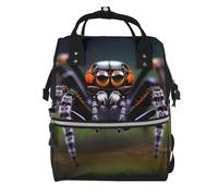 ZQYTGFDC Tropical rainforest spiders Canvas bag with large capacity and multiple pockets, suitable for mother, baby and travel