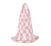 ZQYTGFDC White Chrysanthemum Texture Chart L Hooded Cape For TeenagersCape With For Halloween Cosplay Costumes