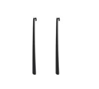 ZR Solutions 2x Extra Long Metal Shoehorn - 80cm (32") Heavy-Duty Shoe Horn with Easy Grip Handle - Ideal for Boots, Shoes & Mobility Aid - For Men, Women, Kids & Seniors - Anthracite
