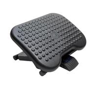 ZR Solutions Adjustable Foot Rest Under Desk with Massage Surface, 3 Height Positions & 30° Tilt Angle, Ergonomic Non-Slip Foot Stool for Office & Home Comfort - Black