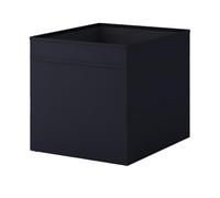 ZR Solutions DRÖNA Black Storage Box 3x Pack - 33x38x33 cm Fabric Cube Organizer Bin, Foldable Basket with Handles for Clothes, Toys & Accessories