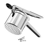 ZR Solutions Potato Ricer,Potato mashers,Large 15oz Heavy Duty Stainless Steel for Fluffy Mashed Potatoes,Fixed Ricer Disc Potato Press Without Messy,with Silicone Handle