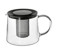 ZR SOLUTIONS RIKLIG Glass Teapot 1.5L - Heat-Resistant Borosilicate Glass Teapot with Infuser | Clear Loose Leaf Tea Pot for Home & Office | Elegant Gift for Tea Lovers UK