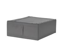 ZR Solutions SKUBB Storage Case White 43x53x19 cm | Underbed Fabric Storage Box with Handle | Foldable Wardrobe Organizer (Dark grey)