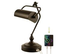 ZR98US Classic Touch Adjustable Desk Lamp with Eye Protection Function - Black Sand Nickel