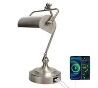 ZR98US Classic Touch Adjustable Desk Lamp with Eye Protection Function - Black Sand Nickel