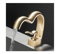 ZR98US Elegant Brass Waterfall Bathroom Faucet - Single Handle Design in Black & White Finish, Modern Luxury for Contemporary Bathrooms, Easy Installation & Stylish Upgrade