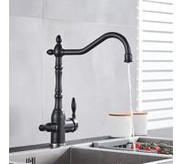 ZR98US Elegant Chrome Filter Faucet, Rotating Pure Water Sink Tap, Modern Kitchen Mixer, Durable Brass Construction, Easy Installation, Stylish Design