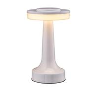 ZR98US Portable LED Table with Touch Sensor, 3 Brightness Levels, Rechargeable Battery, Kids Night Light, Bedside Lamp Suitable for Living Room, Dormitory, Office,(Piano White)
