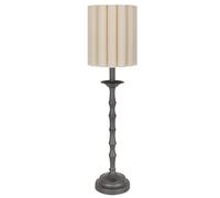 ZR98US Retro Scallop Lamp Post Bedside Table Decoration for Living Room, Dormitory, Office (Black, Pack of 2) Easy to Install