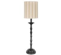 ZR98US Retro Scallop Lamp Post Bedside Table Decoration for Living Room, Dormitory, Office (Black, Pack of 2) Easy to Install
