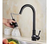 ZR98US ° Rotating Swivel Faucet with Pull-Out Spray - Chrome/Gold/Nickel Kitchen Sink Tap