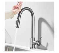 ZR98US Smart Touch Kitchen Mixer Faucet Pull Out 360 Rotating Sensor Faucet(Grey)