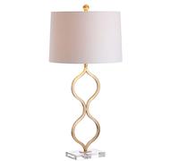 ZR98US Transitional Metal/Crystal Table Lamp with - Elegant and Stylish for Home Decoration